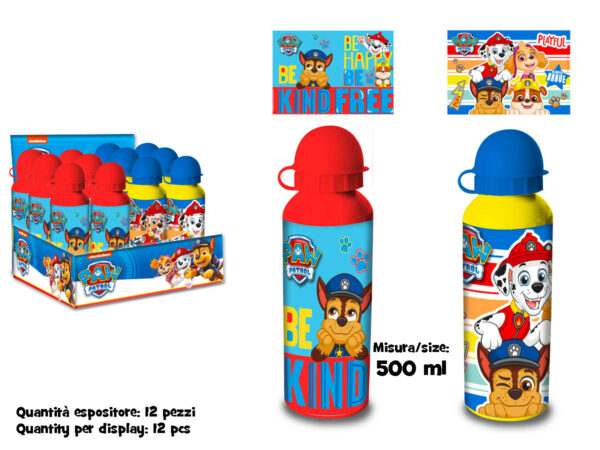 BORRACCIA ALLUMINIO 500 ML PAW PATROL